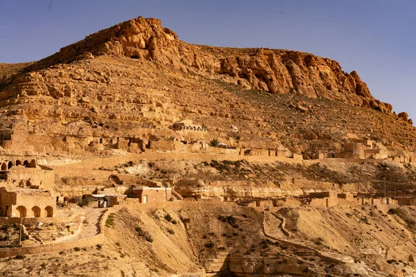 Chenini Pueblo Bereber Ruinas Distrito Tataouine Sur Túnez — Foto de Stock