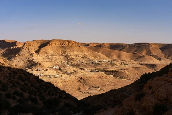 Chenini Egy Romos Berber Falu Tataouine Kerületben Dél Tunéziában — Stock Fotó