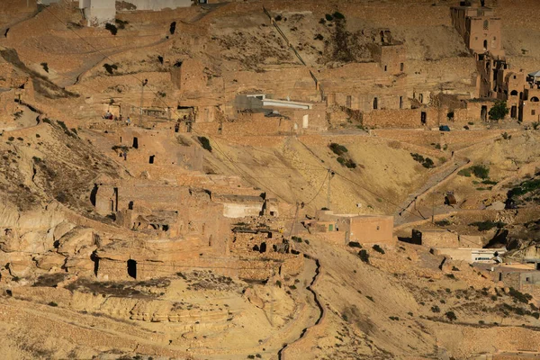 Chenini Est Village Berbère Ruine Dans District Tataouine Dans Sud — Photo