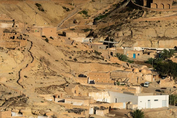 Chenini Pueblo Bereber Ruinas Distrito Tataouine Sur Túnez — Foto de Stock