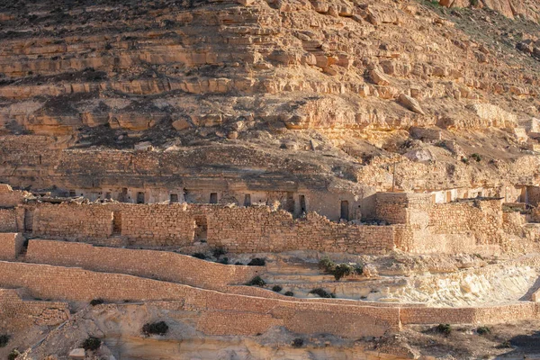 Chenini Είναι Ένα Ερειπωμένο Χωριό Berber Στην Περιοχή Tataouine Στη — Φωτογραφία Αρχείου