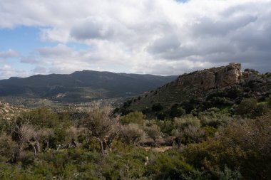 Tunisia 'nın Djebel Bargou Dağı