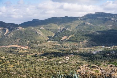 Tunisia 'nın Djebel Bargou Dağı