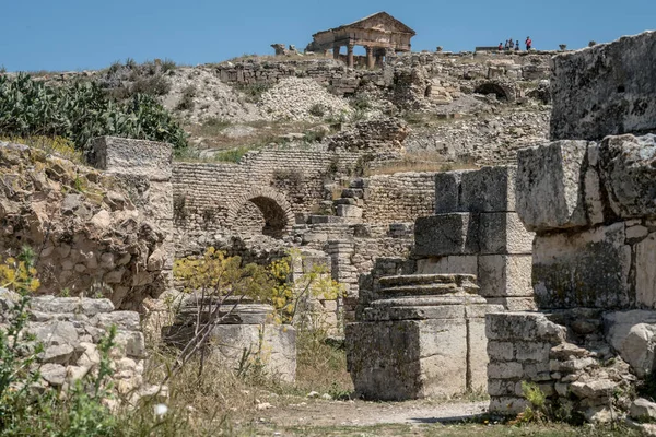 Velkommen Til Det Nordlige Tunesien Dougga - Stock-foto