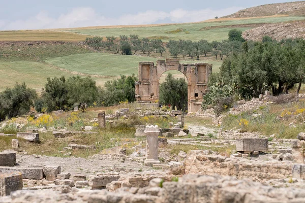 Bem Vindo Northdern Tunisia Dougga — Fotografia de Stock