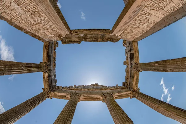 Welcome Northdern Tunisia Dougga — Stock Photo, Image