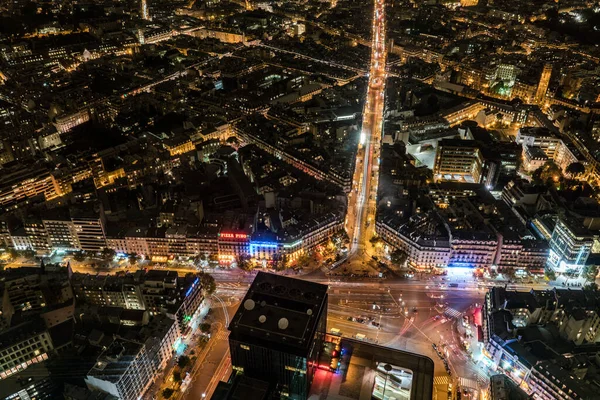 Paris Defense Bei Nacht — Stockfoto