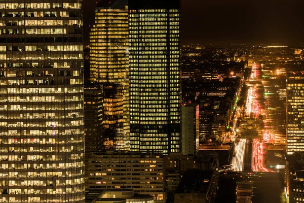 Paris Geceleri Defans — Stok fotoğraf