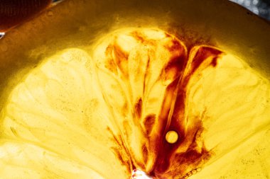 Turuncu ve turuncu, detaylar ve meyveler 