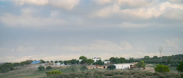 Willkommen Oueslatia Zentrum Einer Ebene Zwischen Djebel Ousselat Und Djebel — Stockfoto