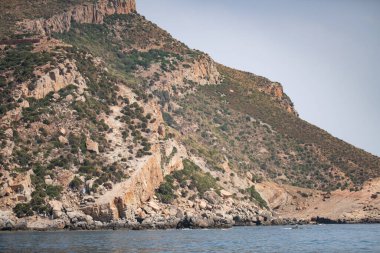 Farklı zembra manzarası, kırılgan bir ekosistem ile Tunus adası