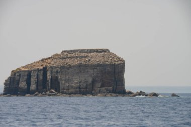 Farklı zembra manzarası, kırılgan bir ekosistem ile Tunus adası