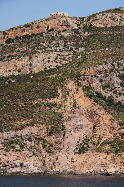 Vista Diferente Zembra Ilha Tunisiana Com Ecossistema Frágil — Fotografia de Stock