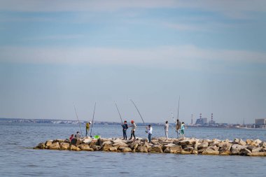 Port El Kantaoui, Sousse, Tunus yakınlarındaki marina turizm sitesi.