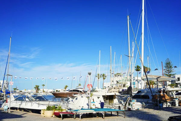 Port Kantaoui Complexo Turístico Marina Perto Sousse Tunísia — Fotografia de Stock