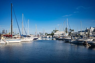 Port El Kantaoui, Sousse, Tunus yakınlarındaki marina turizm sitesi.
