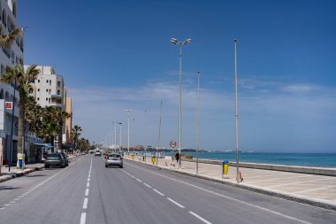 Susa manzarası, sahil ve sokak, Tunus