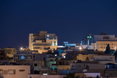 Geceleyin Sousse 'un manzarası, Tunus