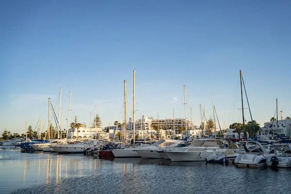 Port Kantaoui Complexo Turístico Marina Perto Sousse Tunísia — Fotografia de Stock