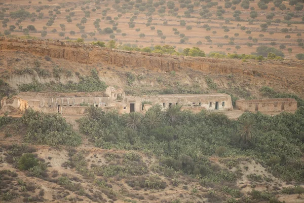 Takrouna Small Village Sahel Region Tunisia Hill — Stock Photo, Image