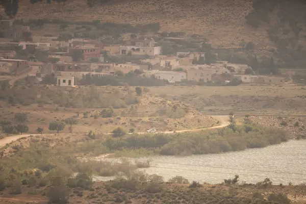 Takrouna Маленьке Село Сахелі Тунісі Пагорбі — стокове фото