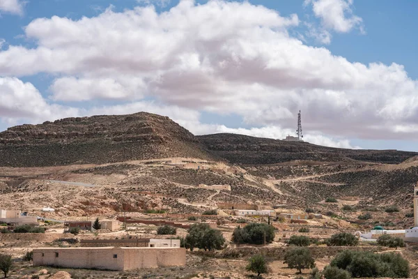 Djebel Dahar Jest Południu Tunezji Niski Łańcuch Górski Piaskowca — Zdjęcie stockowe