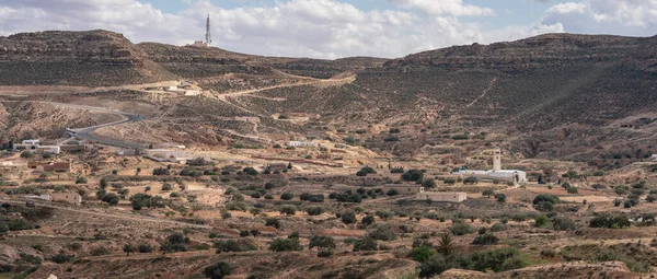 Djebel Dahar Sul Tunísia Baixa Cadeia Montanhas Arenito — Fotografia de Stock