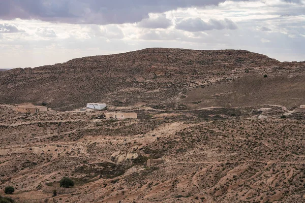 Djebel Dahar Sul Tunísia Baixa Cadeia Montanhas Arenito — Fotografia de Stock