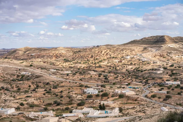 Djebel Dahar Sul Tunísia Baixa Cadeia Montanhas Arenito — Fotografia de Stock