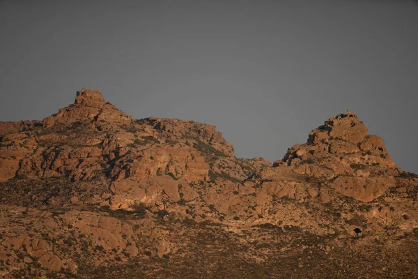 Der Djebel Dahar Liegt Süden Tunesiens Niedrige Sandsteinkette — Stockfoto