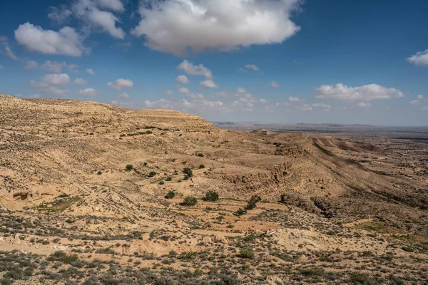 Djebel Dahar Güney Tunus Alçak Kumtaşı Dağ Zinciri — Stok fotoğraf