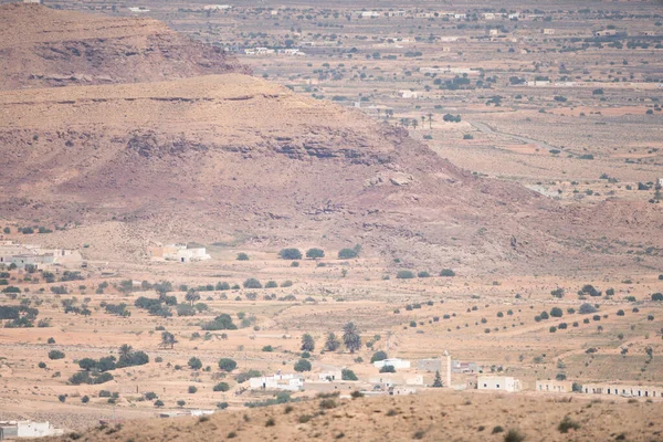 Djebel Dahar Sul Tunísia Baixa Cadeia Montanhas Arenito — Fotografia de Stock