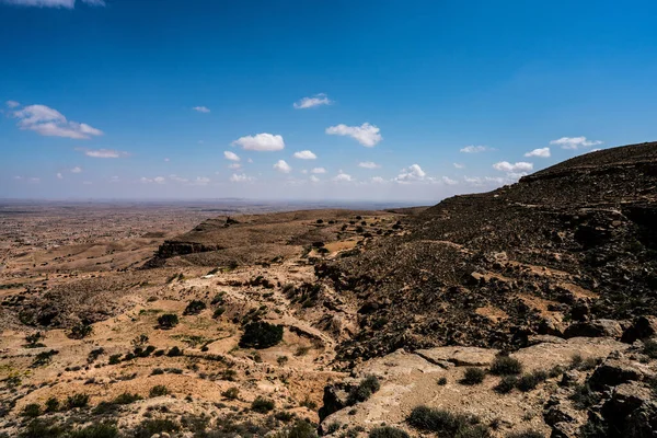 Djebel Dahar Est Situé Sud Tunisie Chaîne Montagne Grès Bas — Photo