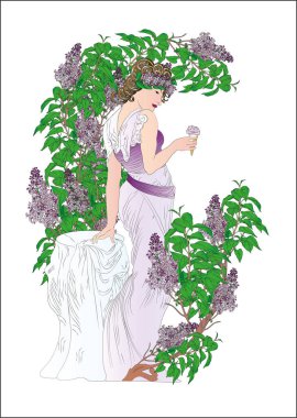 Romantik bahar vektör resmi