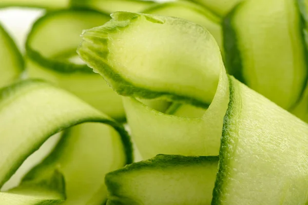 Close up tiro de cascas de fita de pepino — Fotografia de Stock