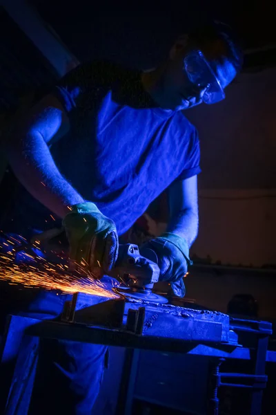 Serra de metal de perto — Fotografia de Stock