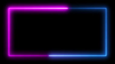 neon parıltısı soyut spektrum canlandırma döngüsü