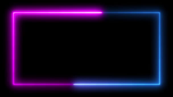 Neon Parıltısı Soyut Spektrum Canlandırma Döngüsü — Stok video