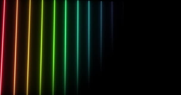 Spektrum Abstrakt Linje Konst Färg — Stockvideo