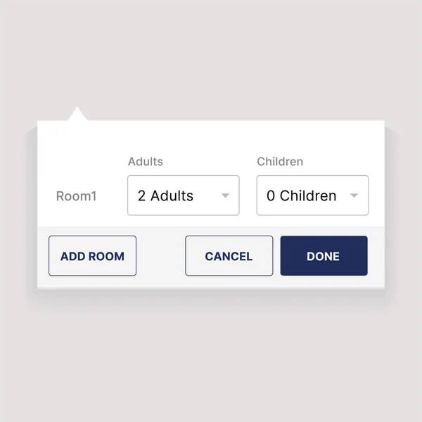 Moderni Huone Verkkosivusto Lomake Aikuiset Lapset Valinta Asettelu Malli Vector — vektorikuva