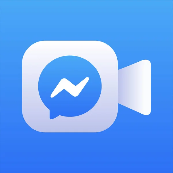 Video Chat Cameră Icon Vector Ilustrare — Vector de stoc