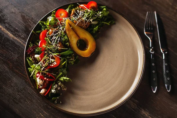 salata ve armut armut vişneli domates.