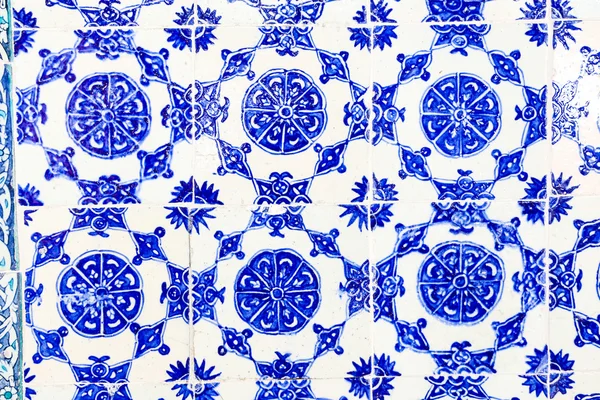 Modré dlaždice v paláci Topkapi — Stock fotografie