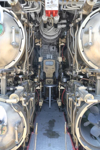 Sección de sala de torpedos del submarino — Foto de Stock
