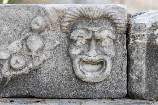Face Relief no Castelo de Bodrum, Mugla, Turquia — Fotografia de Stock