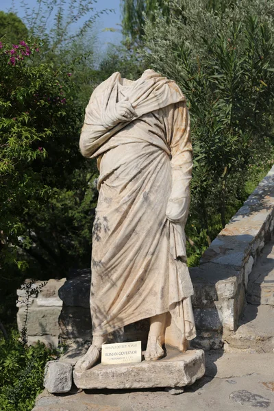 Romeinse gouverneur sculptuur in Bodrum Castle — Stockfoto