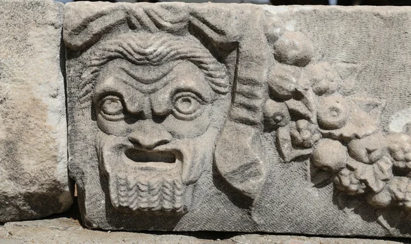 Face Relief no Castelo de Bodrum, Turquia — Fotografia de Stock