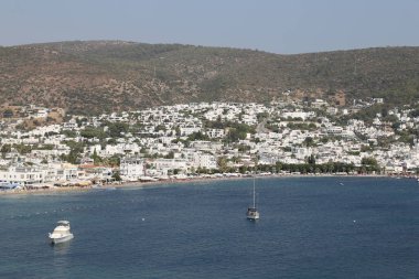 Türkiye 'nin Ege kıyısındaki Bodrum Kasabası