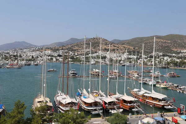 Miasto w Bodrum Muğla Bodrum, Turcja — Zdjęcie stockowe