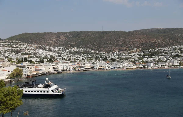 Miasto Bodrum w Morza Egejskiego wybrzeży Mugla, Turcja — Zdjęcie stockowe